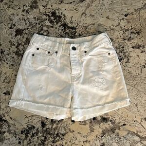 J. Crew White Jean Shorts Relaxed Fit Summer Essential
